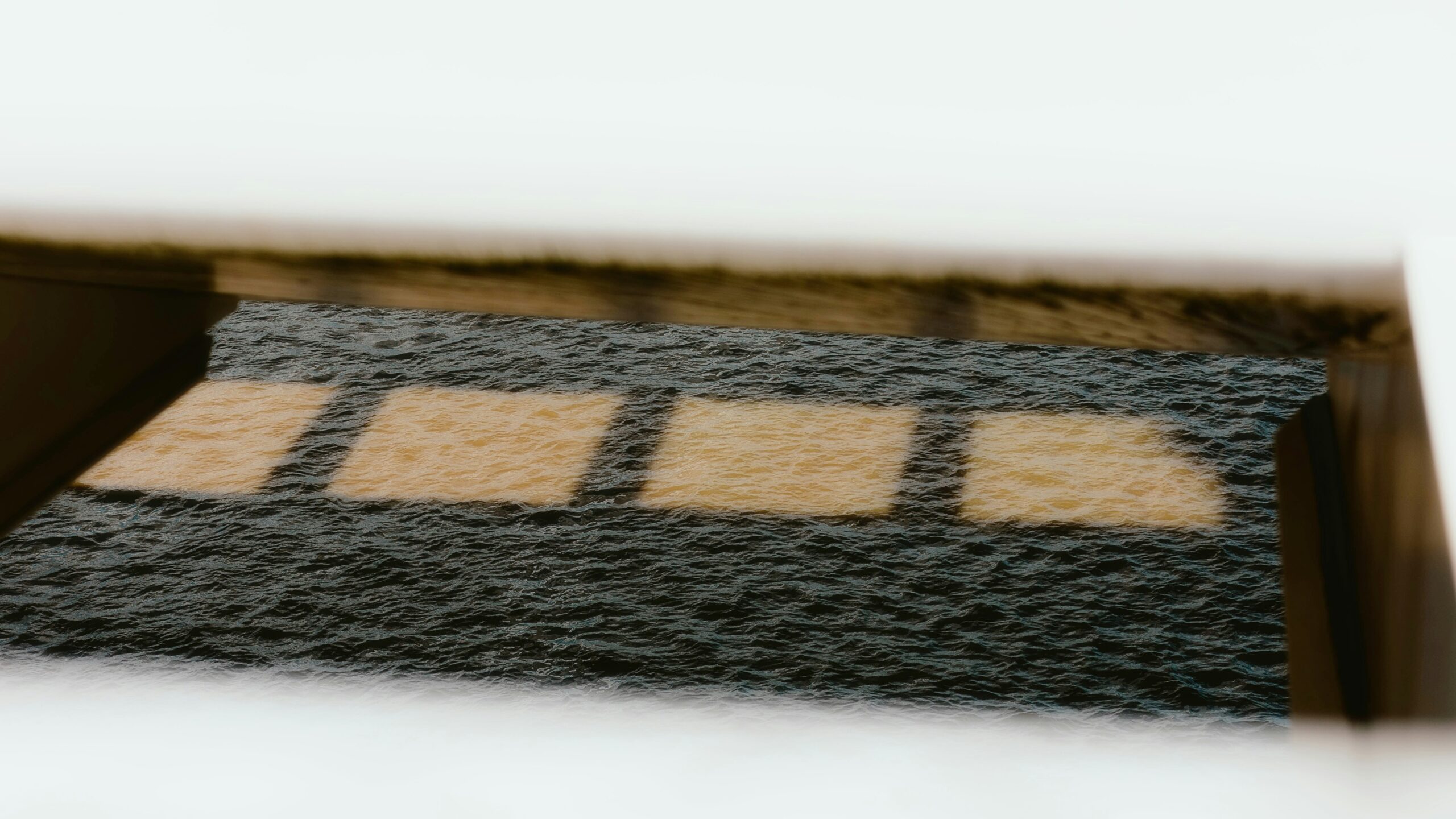 a close up of a door mat on a door